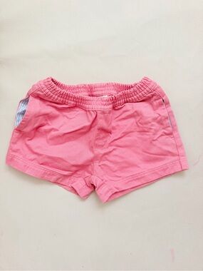 The Beaufort Bonnet Company Coral Elastic Waist Cotton Shorts, 12-18M